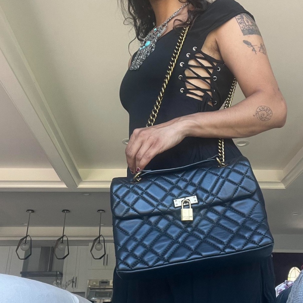 Kurt Geiger Black Quilted Bag